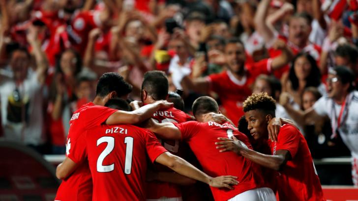 Benfica celebrate another goal 
